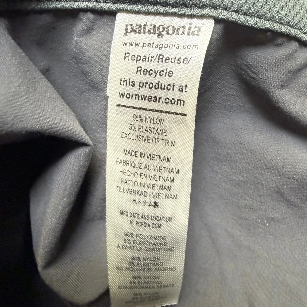 Patagonia Quandary Shorts Mens 36 7" Inseam Grey Forge Grey Performance Hiking - Picture 10 of 10